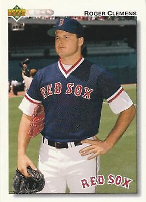 #ad 1992 Upper Deck #545 Roger Clemens Boston Red Sox $1.49