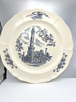 #ad Wedgwood Marshall Fields Queensware Dinner Plate No. 1 quot;The Water Towerquot; $29.00