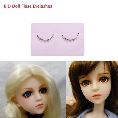 #ad 1 Pair Curly False Doll Eyelashes For 1 4 BJD Girl Dolls Eye Makeup DIY $6.47