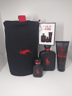 #ad Ralph Lauren Polo Red EXTREME 4Pcs Gift Set 4.2oz 125ML EDP Parfum Discontinued $396.00