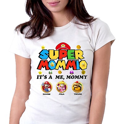 #ad Custom Super Mommio Mario Happy Mothers Day Shirt Super Mommio Shirt $18.99