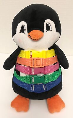 #ad Buckle Toys BUBBLES PENGUIN Plush Numbers Zipper Storage Developmental H2 $14.97