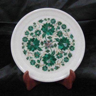 #ad Marble Plate Inlay Pietra Dura semi precious Handmade Home Decor $221.64