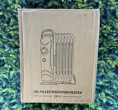 #ad Oil Filled Radiator Electric Space Heater w Adjustable Thermostat 700 Watt $65.00