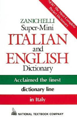 #ad Zanichelli Super Mini Italian and English Dictionary Paperback GOOD $3.72