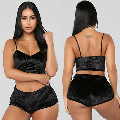 #ad Sexy Lingerie Underwear Sleepwear Women G string Black Lace Babydoll Nightwear $11.18