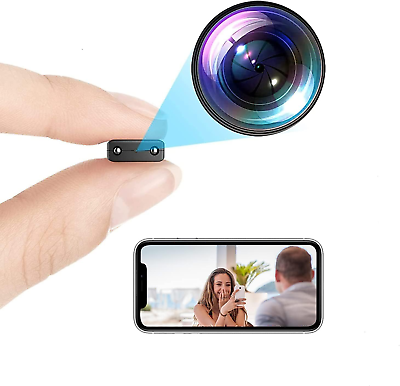 #ad Hidden Camera Spy Camera Mini Wifi Wireless 1080P HD Camera Nanny Camera with Ni $27.88