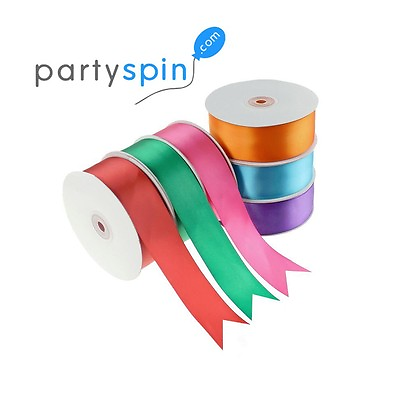#ad Satin Ribbon 100 Yard Roll 100% Polyester 1 4quot; 3 8quot; 5 8quot; 7 8quot; Bulk $18.95