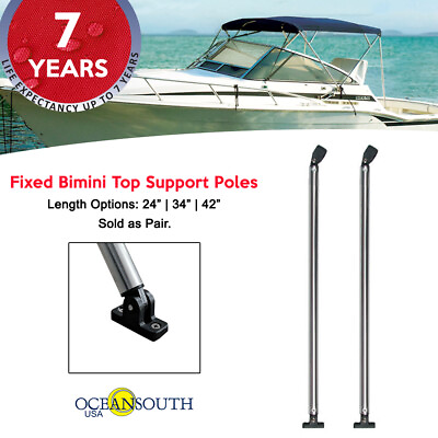 #ad Oceansouth Fixed Bimini Top Support Poles $47.02