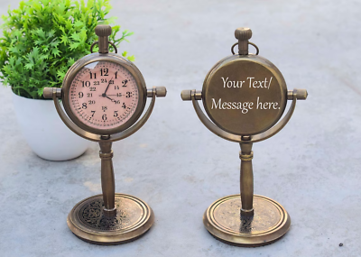 #ad Analog Table Clock Personalized Engraved Table Clock Gift Decorative gift $30.00