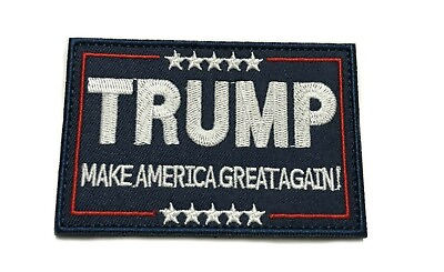 #ad Donald Trump Make America Great Again MAGA Flag Embroidered Hook Loop Patch $5.87