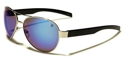 #ad Mens Aviator Sunglasses Round Sport Frame Low Profile Flash Mirror Casual 400 UV $11.29