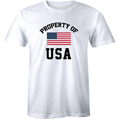 #ad Mens Patriotic American Flag T shirts Property USA Army Support Troops Tee Shirt $9.56