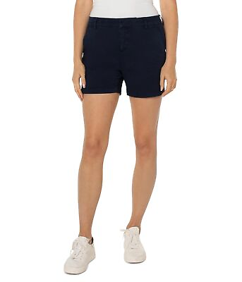 #ad Woman#x27;s Liverpool Los Angeles Kelsey Mid Rise Trouser Short Soft Touch Twill $134.00