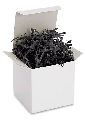 #ad 4 oz Black Shredded Crinkle Paper Shred Filler for Gift Baskets $7.00