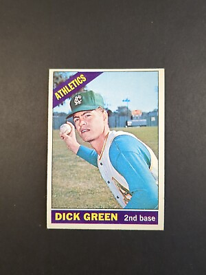 #ad 1966 Topps Dick Green 545 VG EX HIGH NUMBERS SP Athletics $35.00