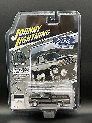 #ad JOHNNY LIGHTNING 1994 Ford F 150 Black Silver Truck 1:64 Diecast LP Exclusive $19.99