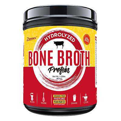 #ad Grass Fed Beef Bone Broth Protein Powder Hydrolyzed Collagen Peptides Type Iamp;III $18.95