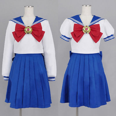 #ad Sailor Moon Cosplay clothing Navy Sailor School Uniform Costume $30.15