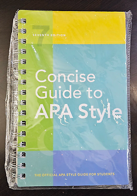 #ad Concise Guide to APA Style 7th Edition American Psychological Spiral NEW SEALED $12.33