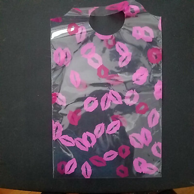 15 Pink Lips Door Hanger Bags Red Kiss Holiday Gift Cellophane Party 9quot; X 12quot; $15.77