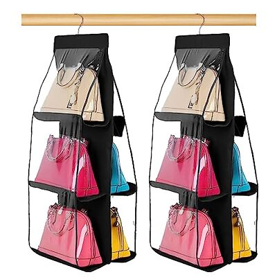 #ad Hanging Handbag Organizer Dust Proof Storage Holder Bag Wardrobe Closet for P... $20.62