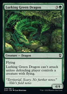 #ad Lurking Green Dragon Commander Legends: Battle for Baldur#x27;s Gate Magic MTG $1.35