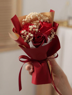 #ad Top Selling Eternal Rose Soap Flower Bouquet: Gift for Women Girlfriend Wife $16.50