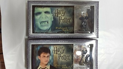 #ad New Harry Potter Postcard Book w Limited Edition Figurine Harry amp; Voldemort LOT $39.99