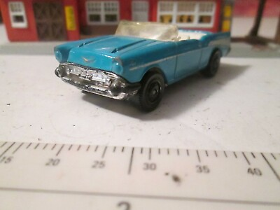 #ad Toys Matchbox #x27;57 Chevy or 1957 Chevrolet Convertible w Decades of Patina Blue $12.95