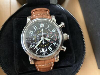 #ad Graham Silverstone Chronograph GMT 41mm Men#x27;s Watch From Japan $1844.50