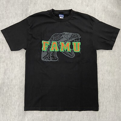 #ad Champs Sports Adult Florida Rattlers FAMU Mens Sz Medium Shirt Black Embroidered $26.96