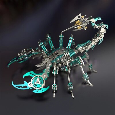#ad 3D Metal Green Scorpion King DIY Toys Assembly Educational Jigsaw Puzzle Gift $70.59