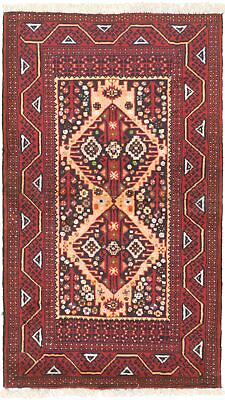 #ad Vintage Hand Knotted Area Rug 3#x27;5quot; x 6#x27;4quot; Traditional Wool Carpet $252.60