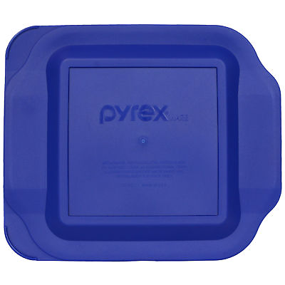 #ad Pyrex 222 PC Square 8quot; x 8quot; 2 Quart Storage Container Baking Dish Lid Blue New $9.99