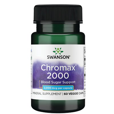 #ad Swanson Chromax 2000 2000 Mcg 60 Veggie Capsules $17.69