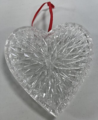Vintage Christmas Plastic Heart Ornament Tree Display Holiday Opens Up $10.47