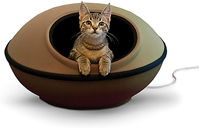 #ad Thermo Kitty Mod Dream Pod Heated Cat Bed for Large Cats Indoor Heated Cat Cave $113.99