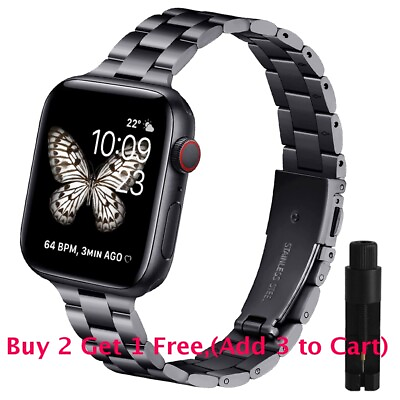 #ad Women Link Bracelet Band Strap for Apple Watch Series 8 7 6 5 4 SE 40 44 41 45mm $10.22