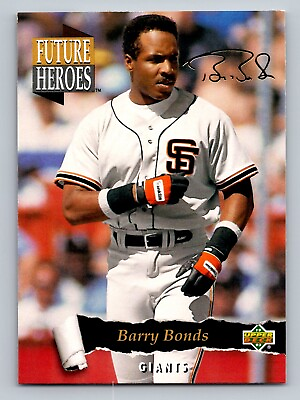 #ad 1993 Upper Deck Barry Bonds Future Heroes Gold Signature #56 Giants $1.49