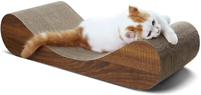 #ad ScratchMe Bone Shaped Cat Scratching Cardboard Post carton Scratcher Lounge bed $27.99