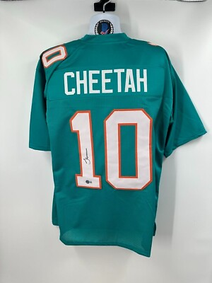 #ad Tyreek Hill Miami Dolphins Signed Autograph Jersey CHEETAH Name Plate Beckett WT $139.00