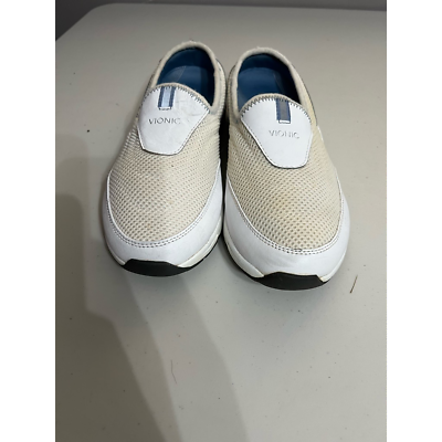#ad Vionic Womens Action Heritage Sneakers Shoes White Walking Color Block Slip On 9 $50.70