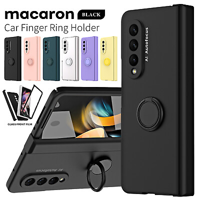 #ad For Samsung Galaxy Z Fold 5 4 3 Hinge Case Magnetic Ring Holder Screen Protector $17.00