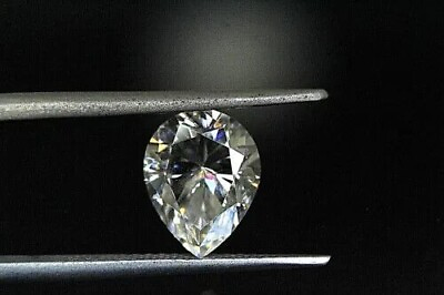 #ad 1 Carat 1 Piece D Color VVSI Pear Cut CVD HPHT Lab Grown Diamond For Ring UP9 $150.00