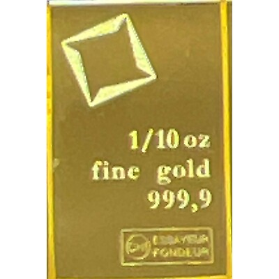 #ad 1 10th oz Gold CombiBar™ Valcambi Suisse .9999 Fine Gold In Stock $258.52