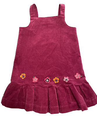 #ad Gymboree Toddler Dress 3T Magenta Pink Floral Flower Corduroy $14.99