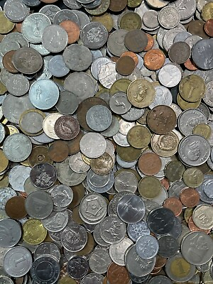 #ad Huge Bulk Mixed Lot of 100 Assorted Foreign Coins From Around the World $25.00