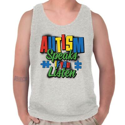 #ad Autism Speaks If You Listen Autistic Awareness Charity Tank Top Shirt $19.99