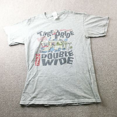 #ad Gildan T Shirt Mens Small Gray Take Pride Double Wide Steve and Barry#x27;s Graphic $17.99